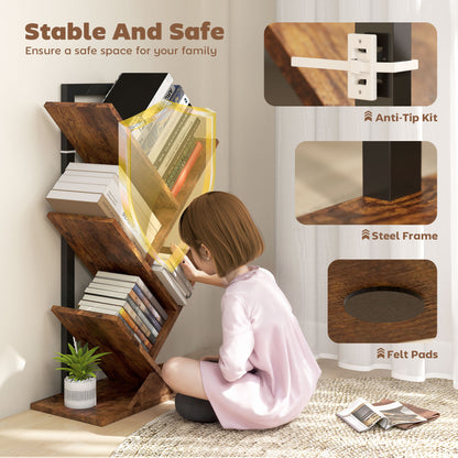 Rori Wood Wood Effect 4 Section Tree Style Bookcase