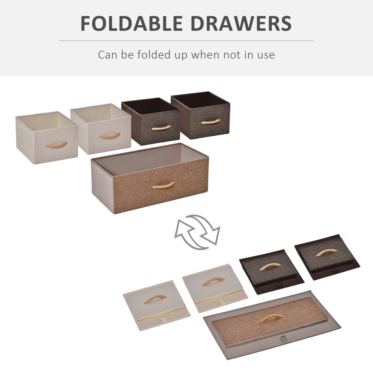 Zini Brown 5 Linen Drawers Dresser With Steel Frame And Wood Top