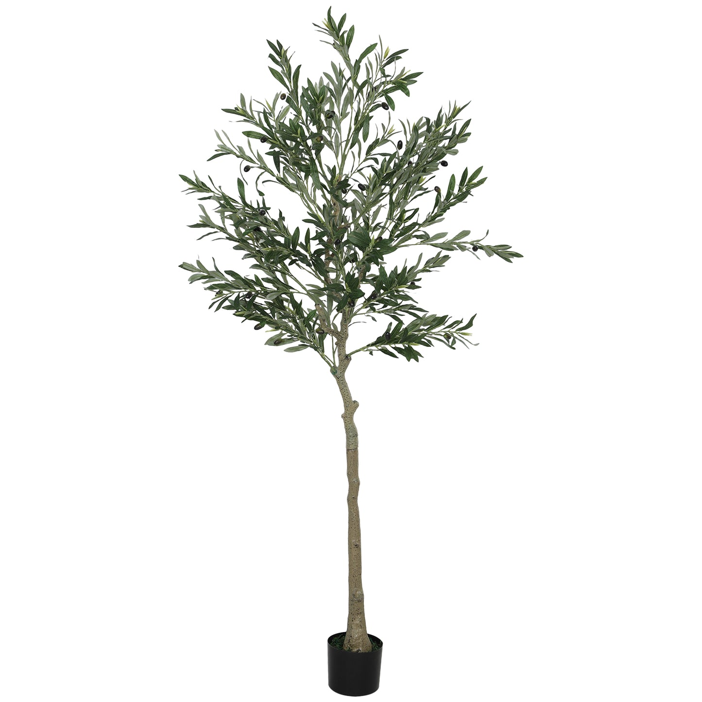 Rorile Artificial Olive Style Tree With Silk Leaf Finish