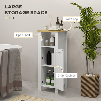 Sasa Bafa Slim Bathroom Storage Cabinet In White