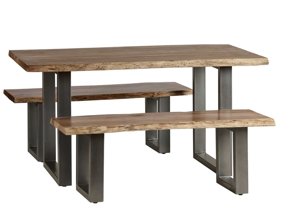 Wellington 150cm 6 Seater Acacia Wood Live Edge Dining Table