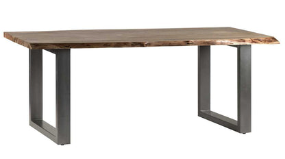 Wellington 200cm 6 Seater Acacia Wood Live Edge Dining Table
