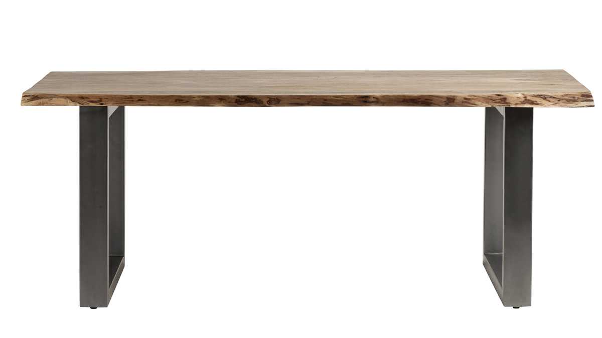 Wellington 200cm 6 Seater Acacia Wood Live Edge Dining Table