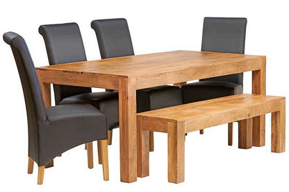 Manila Large 180cm Light Mango Wood Dining Table