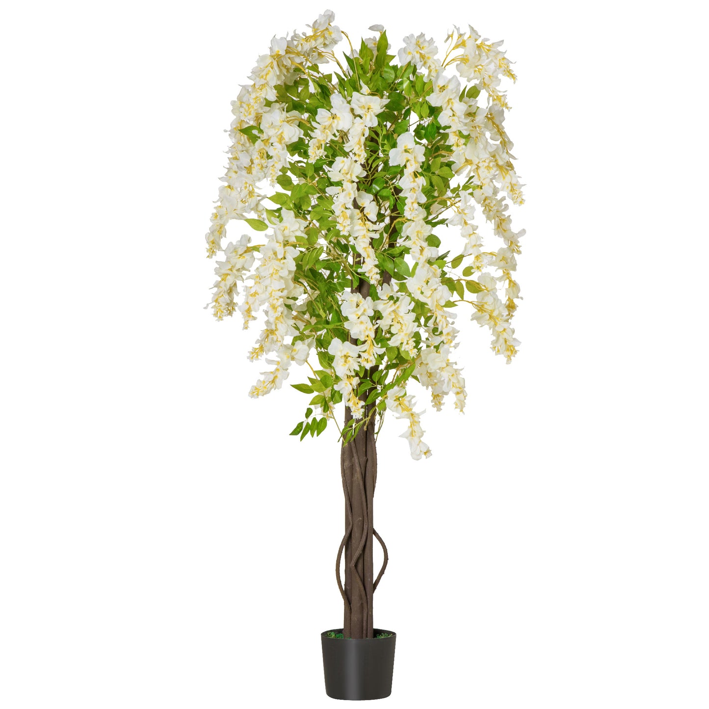 Kalone Artificial White Wisteria Style Tree Supplied In Nursery Pot