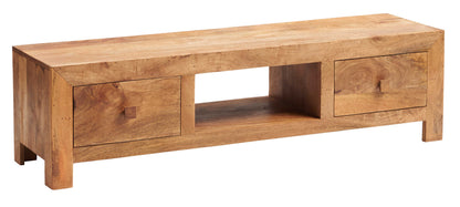 Manila Light Mango Wood Wide TV Unit