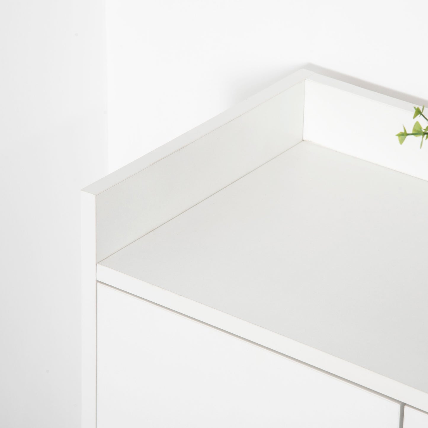 Keno Wooden White Modern Shoe Cupboard With Doors And Internal Shelving