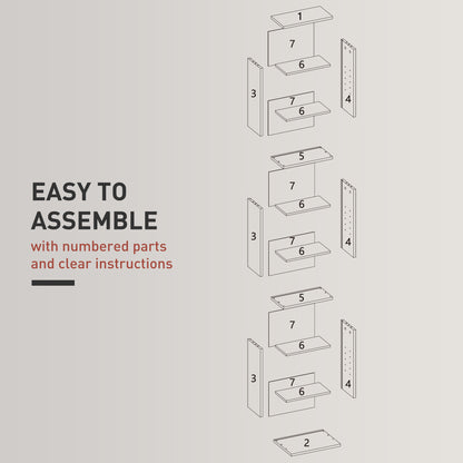 Hato Vimi Wood Grey Narrow CD Storage Unit With 260 Disc Capacity