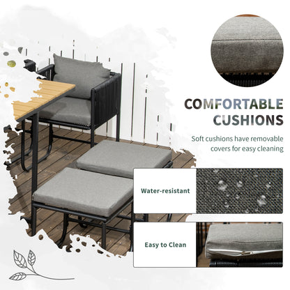 Latata Black Rattan String 10 Seater Cube Garden Dining Set With Stools And Rectangular Table