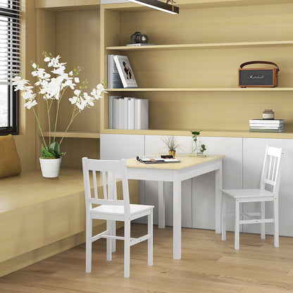 Rive Wooden Oak Dining Table Seating 4 To 6 With Thick Legs