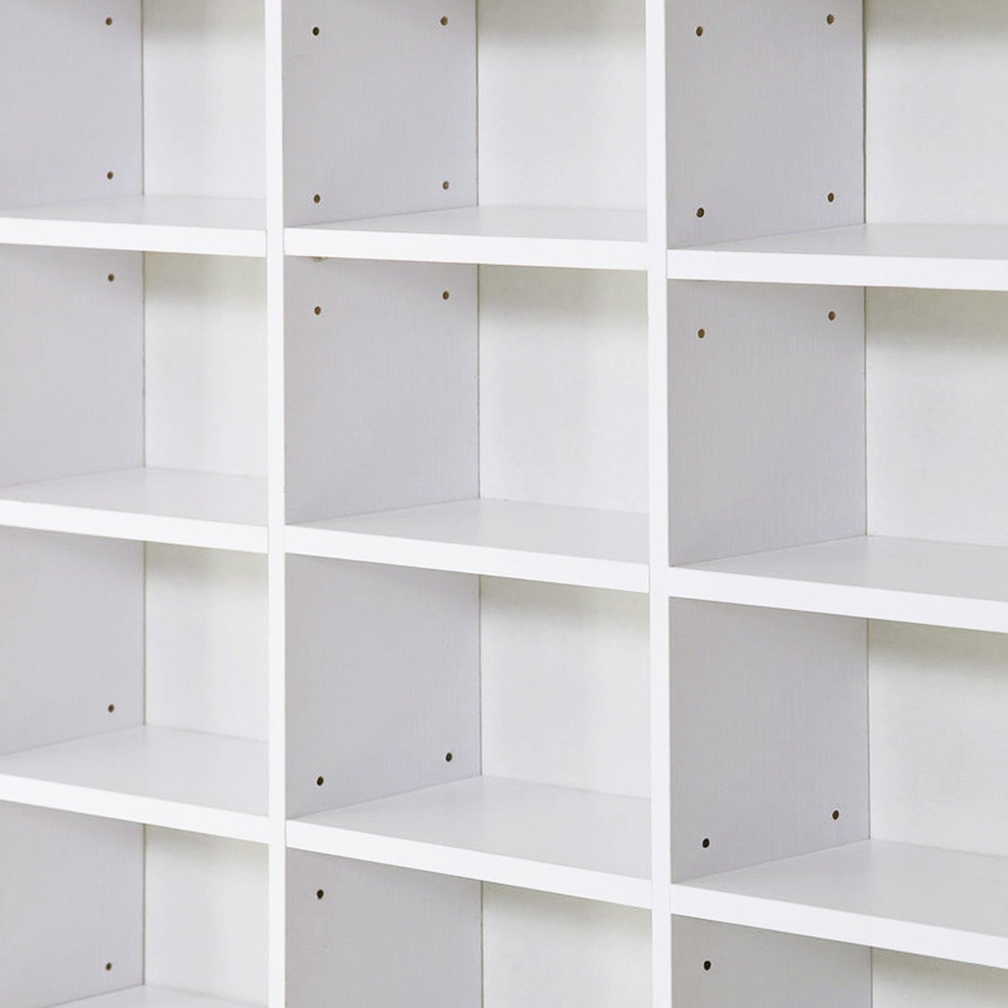 Vemini Wood White Storage Unit With 33 Adjustable Compartments