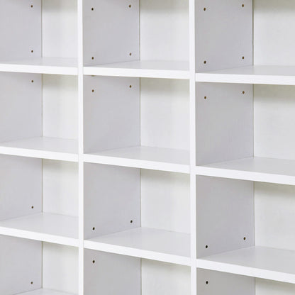 Vemini Wood White Storage Unit With 33 Adjustable Compartments