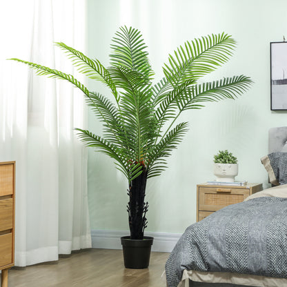 Seta Tall Artificial Areca Palm With Layered Leaf Detail In Pot H8 175cm Green