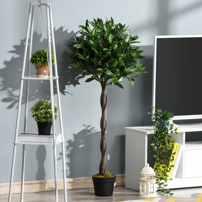 Lifa Set Of 2 Artificial Bay Laurel Style Trees Supplied In Matching Pots