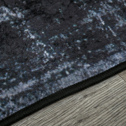 Sero Zino Polypropylene Blue Geometric Area Rug 160 x 230 cm