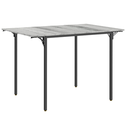 Maretti Wooden Grey Drop Leaf Dining Table Seating 4