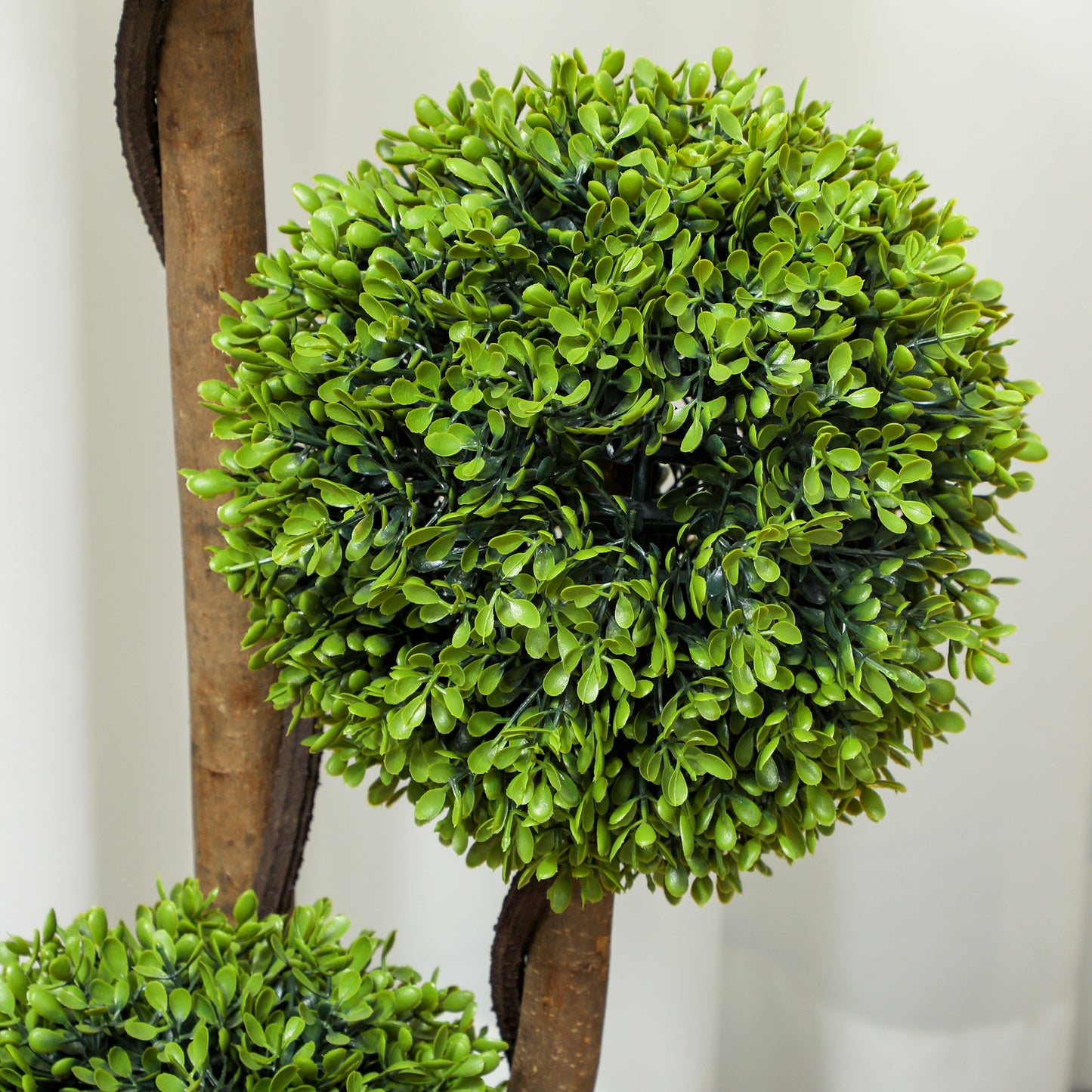 Fidole Set Of 2 Artificial Boxwood Ball Topiary Trees In Pots For Indoor And Outdoor Use