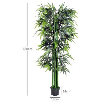 Marifa Artificial Bamboo Style Tree In Pot For Interior Planters And Office Spaces