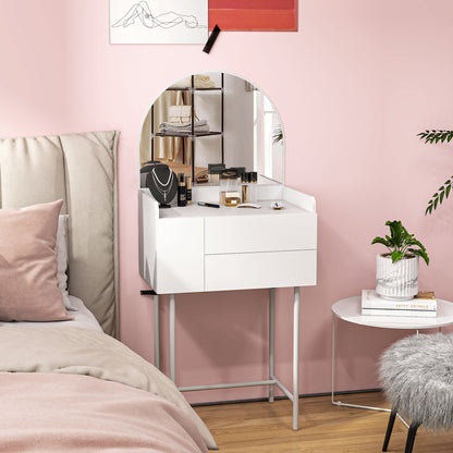 Panina White Compact Dressing Table With 3 Drawer Storage