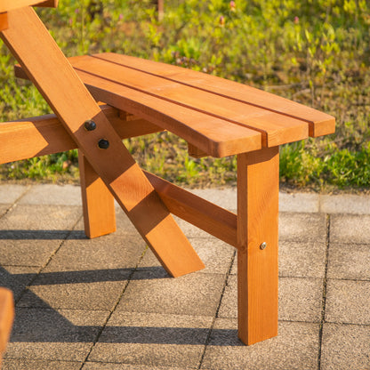 Bare Wood Brown Red 6 Seater Round Picnic Table With 3 Benches And Parasol Hole