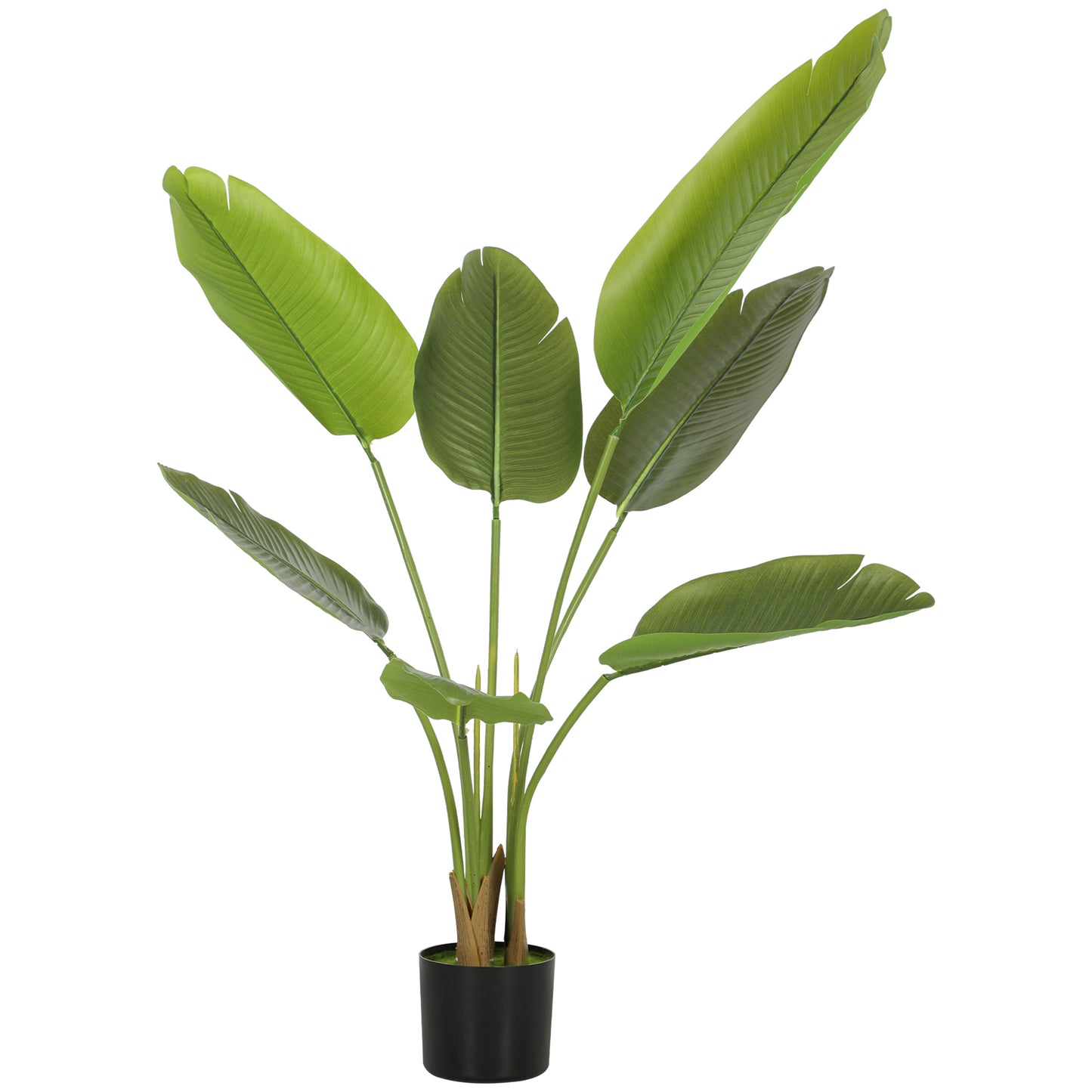 Lire Sesa Artificial Bird Of Paradise Style Plant With Textured Leaves In Pot H8 109cm
