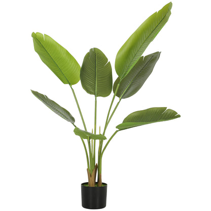 Lire Sesa Artificial Bird Of Paradise Style Plant With Textured Leaves In Pot H8 109cm
