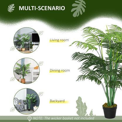 Dimi Keha Pair Of Artificial Palm Style Trees In Pots H8 125cm