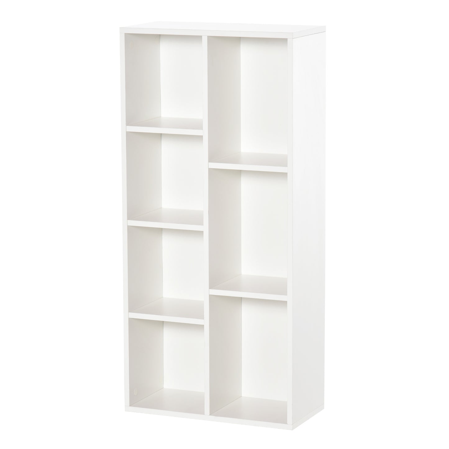 Tonomo Wood White 7 Cube Storage Bookcase