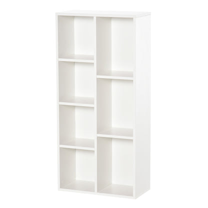 Tonomo Wood White 7 Cube Storage Bookcase