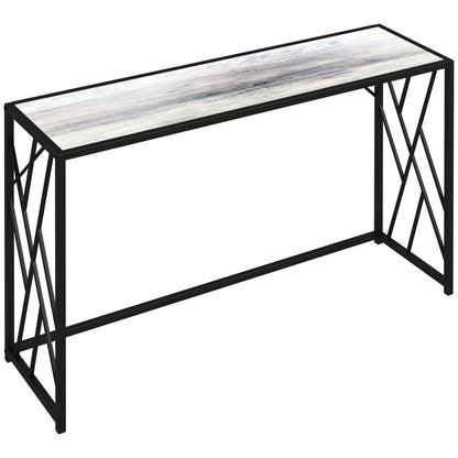 Toli 120cm Metal And Wooden Grey Industrial Console Table
