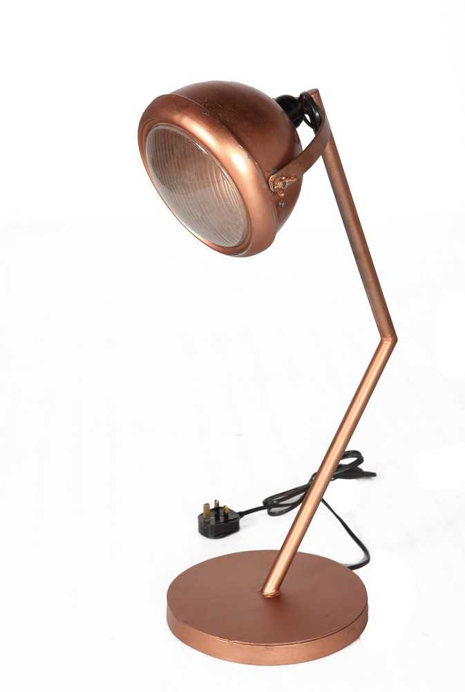 Yllas Vintage Metal Copper Table Lamp