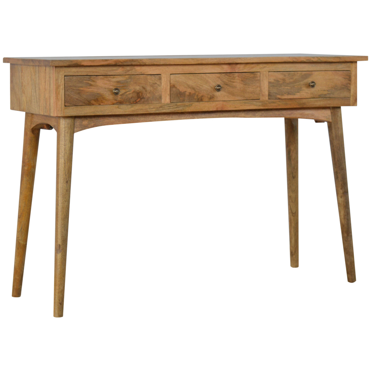 Pizzo Large Mango Wood 3 Drawer Console Table