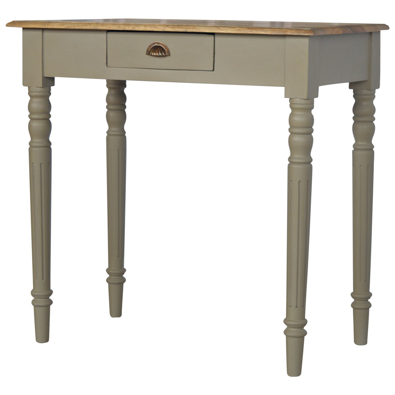 Monteriggioni Grey Hand Painted Writing Desk with Drawer