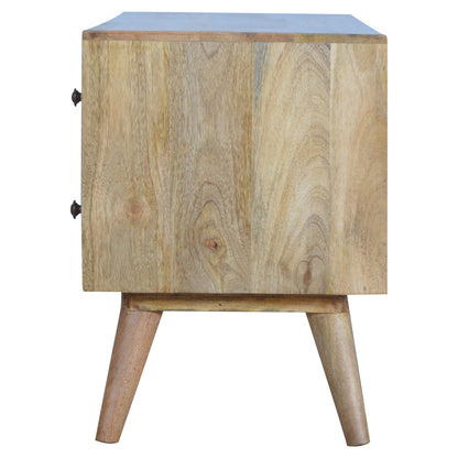 Monticchiello Scandi TV Entertainment Unit 4 Drawers Open Shelves