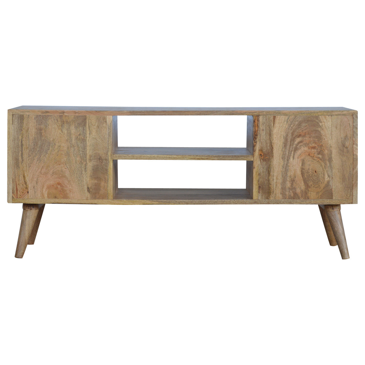 Monticchiello Scandi TV Entertainment Unit 4 Drawers Open Shelves