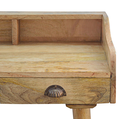 Taormina Retro Mango Wood Back Writing Desk Shell Knob
