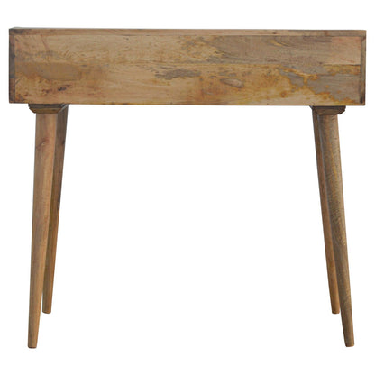 Taormina Retro Mango Wood Back Writing Desk Shell Knob