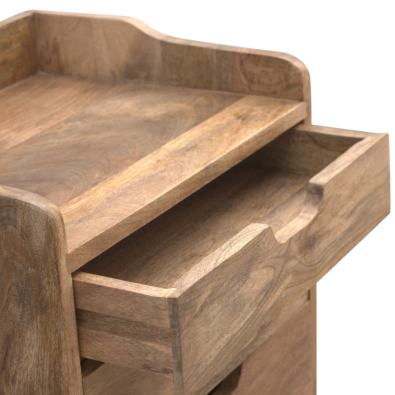 Bagnoregio Mango Wood 3 Drawer Bedside Table