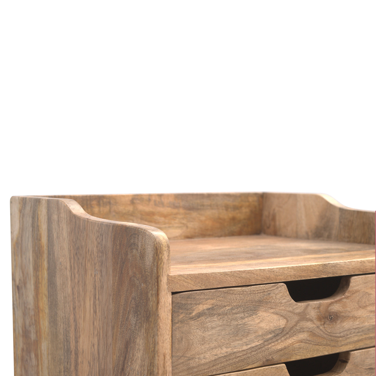 Bagnoregio Mango Wood 3 Drawer Bedside Table