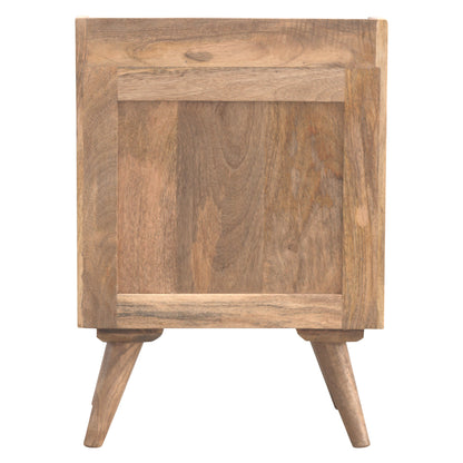 Bagnoregio Mango Wood 3 Drawer Bedside Table