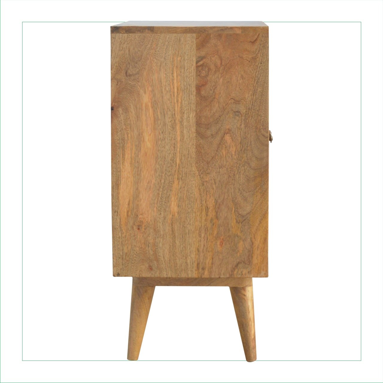 Otranto Pineapple Mango Wood Carved Cabinet 2 Drawers