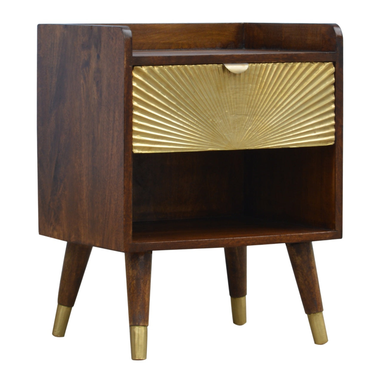Merano Gold Drawer Bedside Table