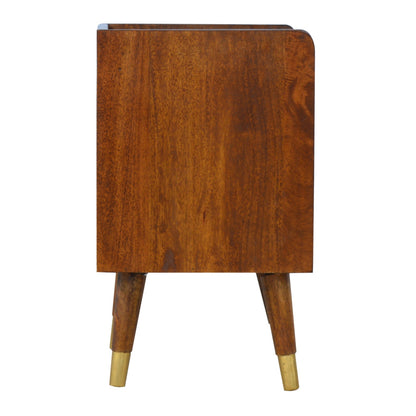 Merano Gold Drawer Bedside Table