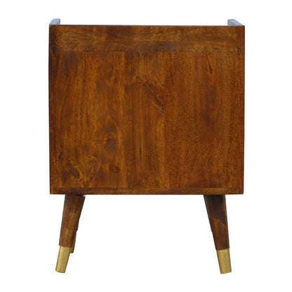 Merano Gold Drawer Bedside Table