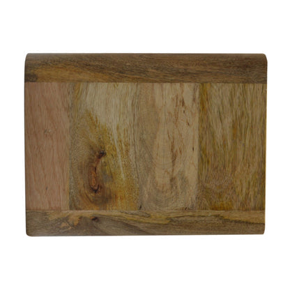 Gradara Natural Oak Mango Wood 2 Drawer Floating Bedside Table