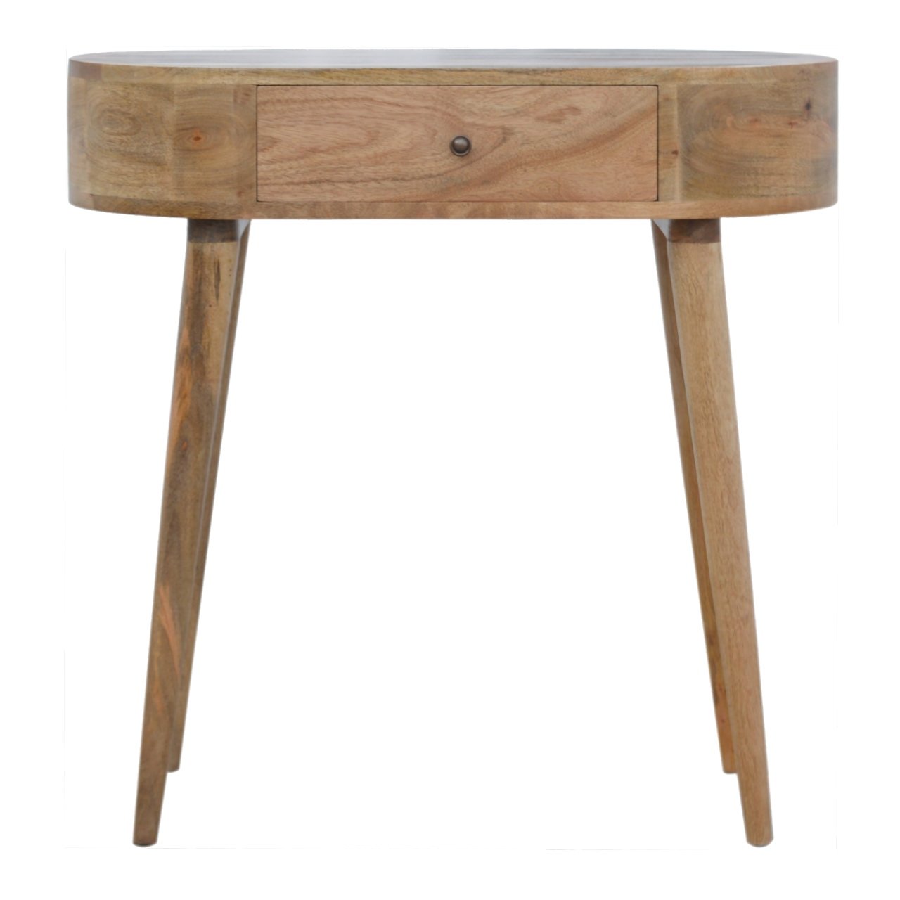 Pisa Scandi  Natural Mango Wooden 1 Drawer Console Table