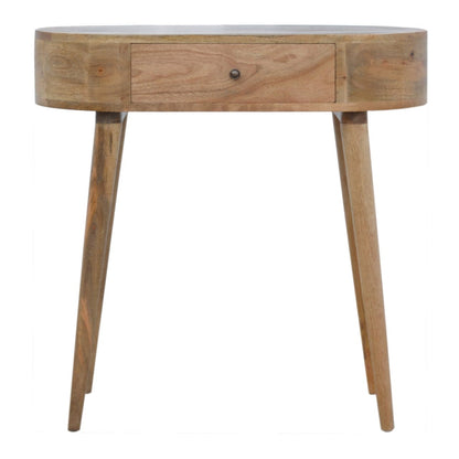 Pisa Scandi  Natural Mango Wooden 1 Drawer Console Table