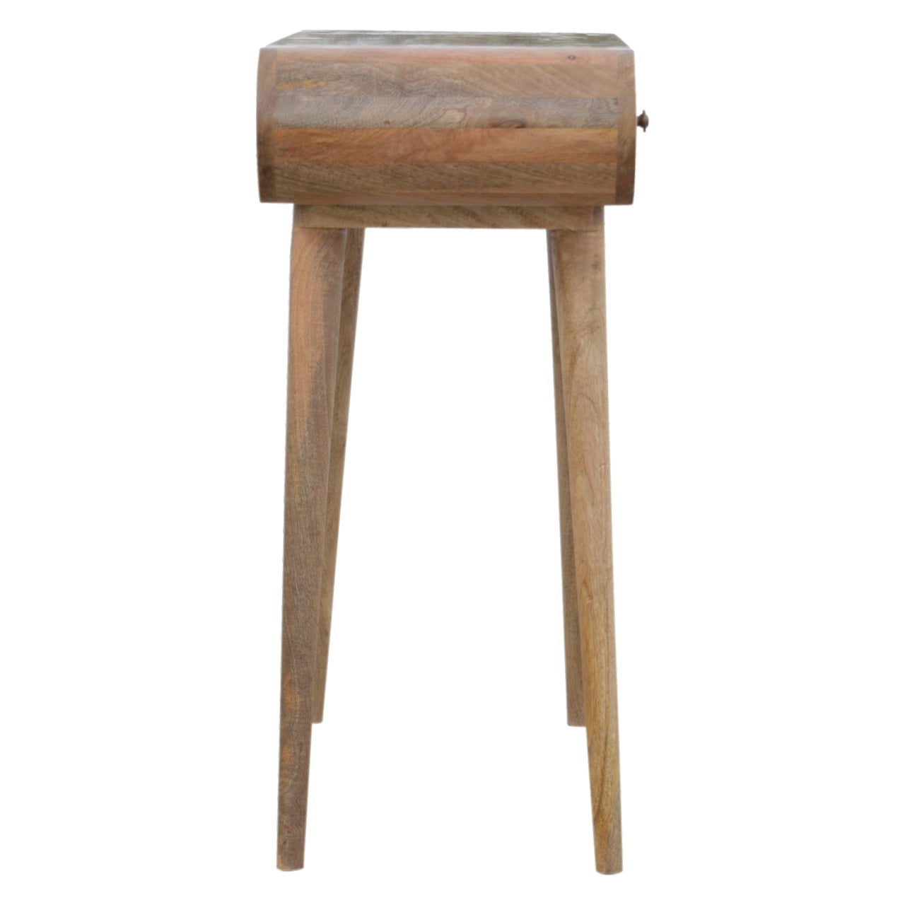 Florence Oval 2 Drawer Natural Mango Wood Console Table