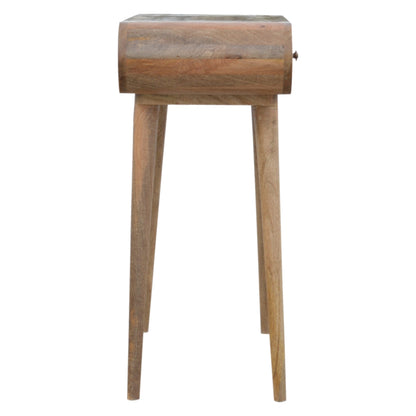 Florence Oval 2 Drawer Natural Mango Wood Console Table