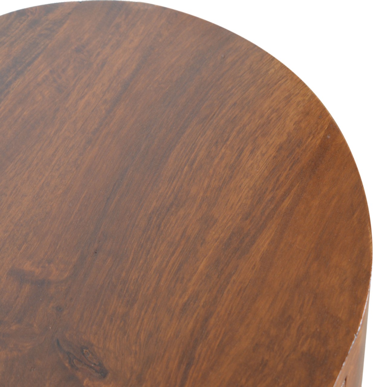Bellagio Chestnut Mango Wood Oval Console Table with Drawer